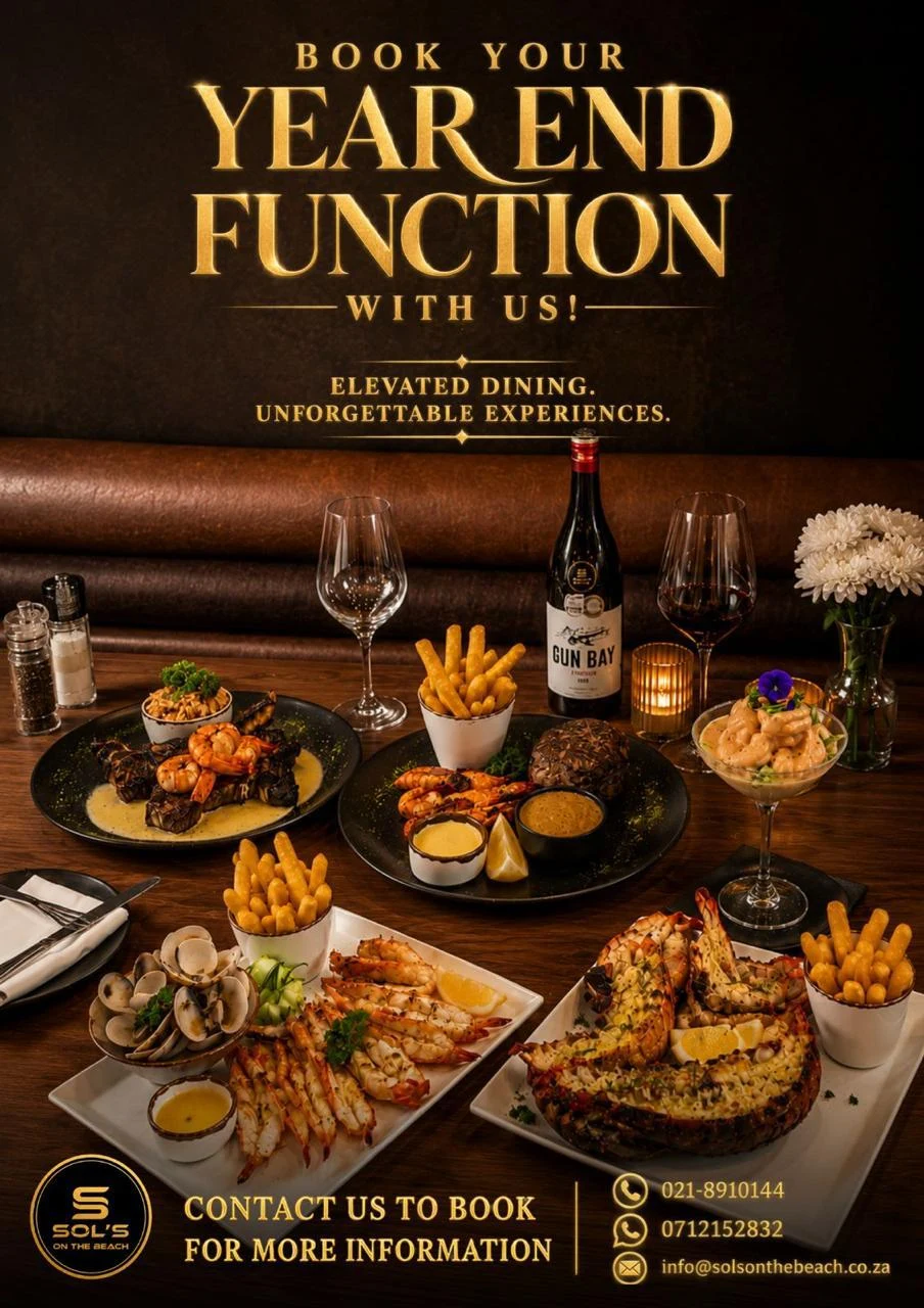 Year-end function dining promotion at Sol's On The Beach